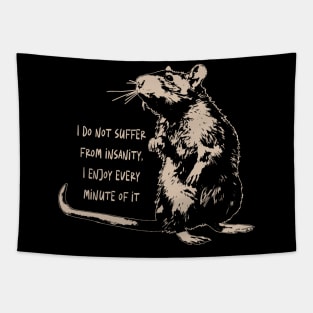 Full of Whiskers Rat Full T-Shirts for Rodent Enthusiasts Tapestry