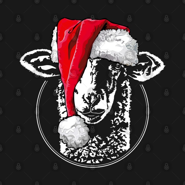 Funny Sheep Santa Christmas sheep lover by wilsigns