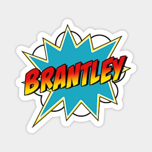 Boys Brantley Name Superhero Comic Book Magnet