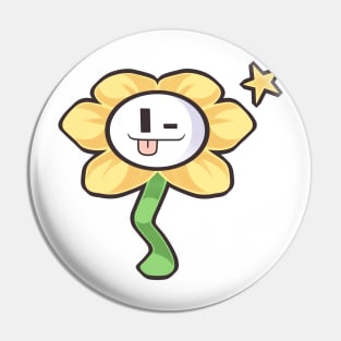 Flowey the Flower Pin