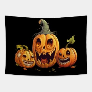 Fun Halloween Pumpkins Tapestry