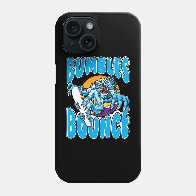 Abominable Snowman Yeti Snowboarder - Bumbles Bounce Phone Case by eShirtLabs