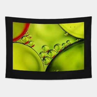 Button Green Oil Drops II Tapestry