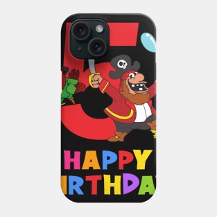 5th Birthday Party 5 Year Old Five Years Phone Case