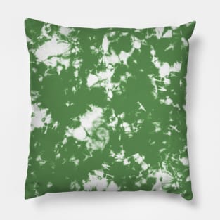 Kelly Green Storm - Tie Dye Shibori Texture Pillow