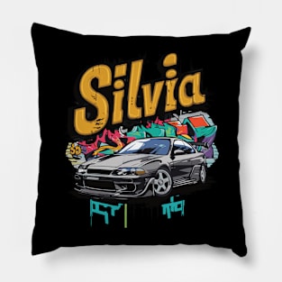 Nissan Silvia S15 JDM Drift Vintage Car Pillow