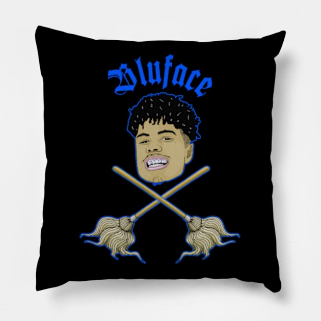 Blueface Bleed Em Moppin Pillow by BrandyRay