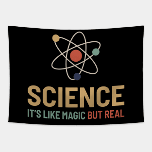 Science Its Like Magic but Real - Retro Color Tapestry