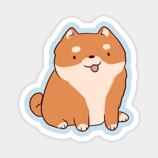 shiba inu illustration Magnet