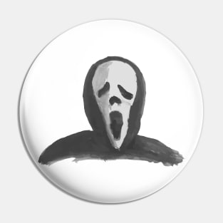 Scream, creepy mask Pin