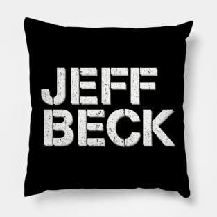 Jeff Beck Distressed Pillow