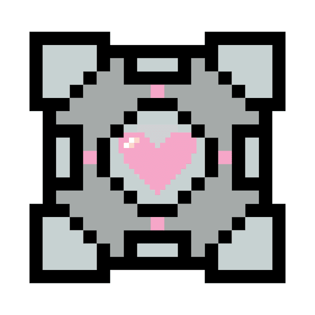 Pixel Companion Cube by imlying