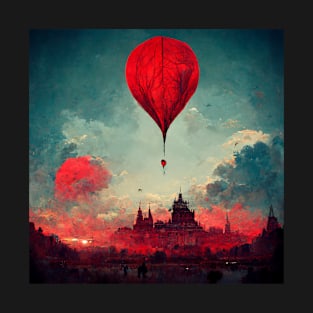 Another Vividly Crimson Hot Air Balloon T-Shirt