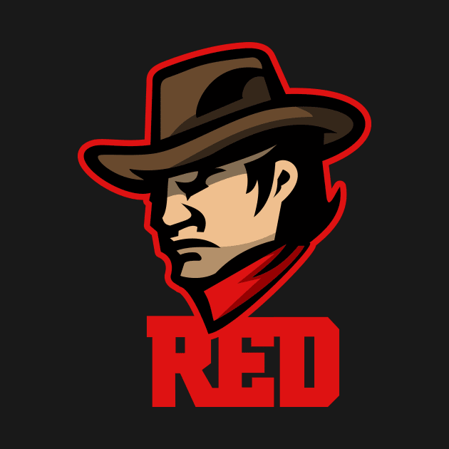 A Cowboy Red by Johnitees