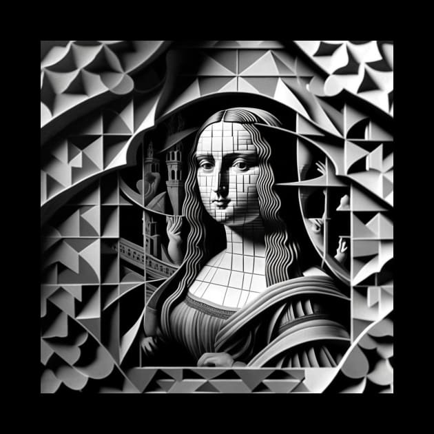 Gioconda Escher by damnaloi