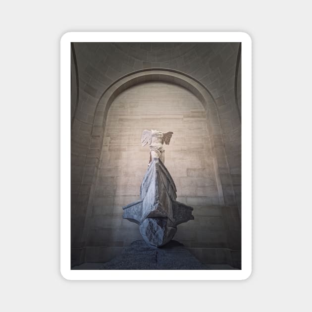 Winged Victory of Samothrace Magnet by psychoshadow