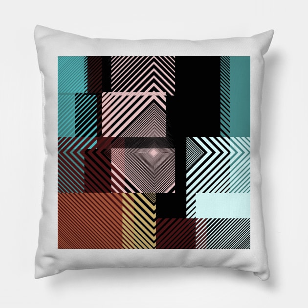 Concentric Squares Pillow by Dturner29