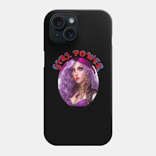 Girl power, purple wench Phone Case