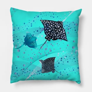 Spotted Eagle Ray Pillow