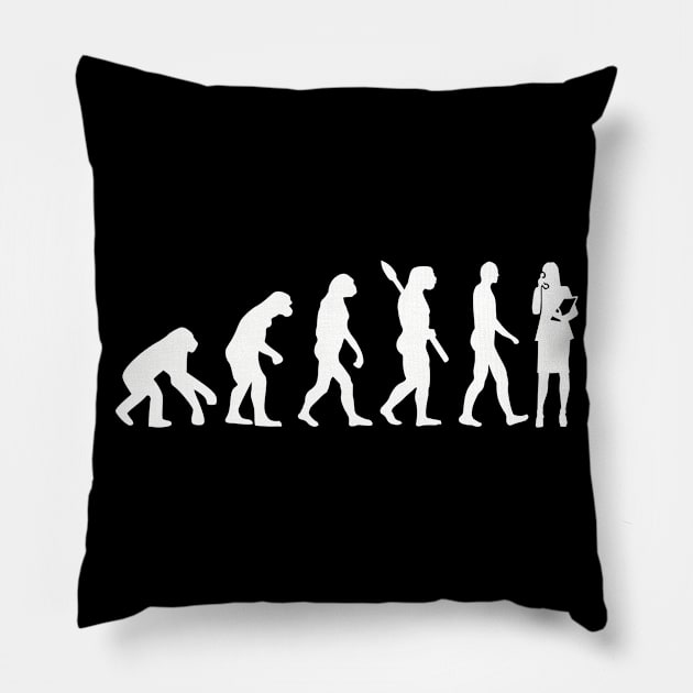 Secretary evolution Pillow by Designzz