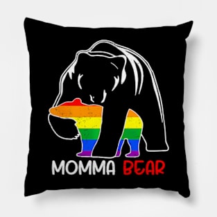 LGBT Mama Momma Bear Gay Pride Proud Mom Mother's Day Pillow