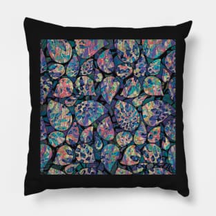 Abstract Paint Stroke Teardrops Pillow