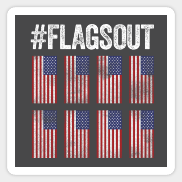 Flags Out Patriots Qanon Sticker Teepublic Uk