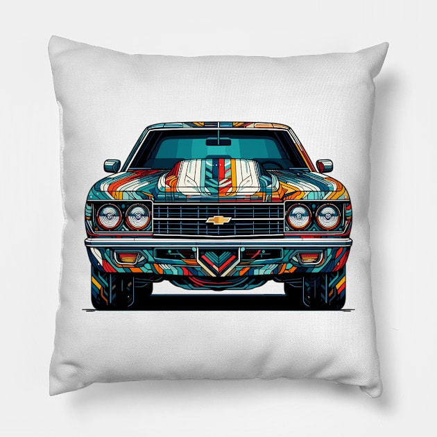 Chevrolet El Camino Pillow by Vehicles-Art