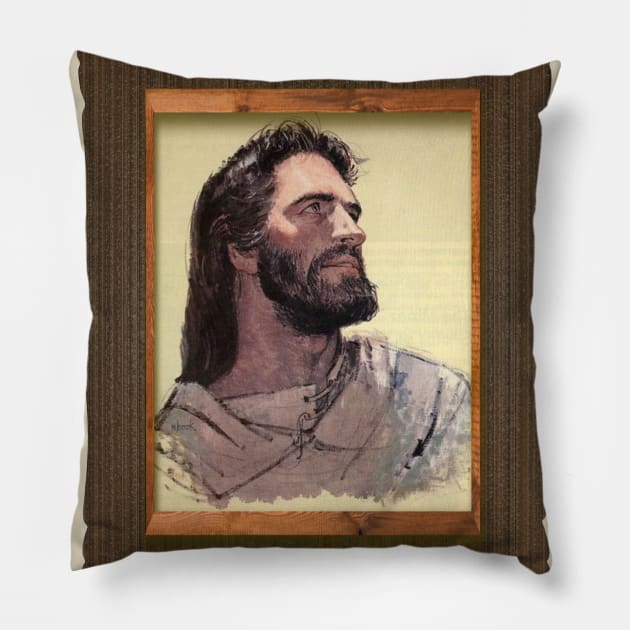 JESUS CHRIST by RICHARD HOOK FRAMED Pillow by SHOW YOUR LOVE