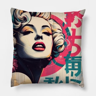 Marilyn Monroe: Style Icon in a Vintage Japanese Poster Pillow