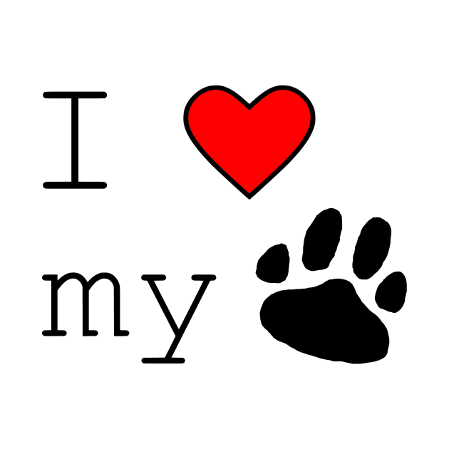 I love my dog by Simple D.