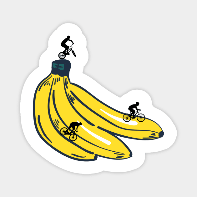 Banana Bike Park Magnet by RIDECAMP