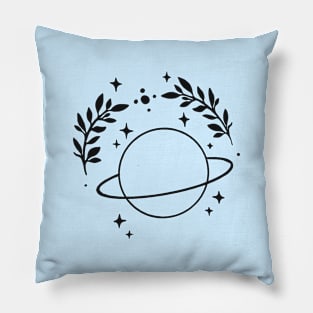 Boho Planet Art T-Shirt Pillow