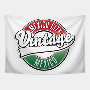 Mexico City, Mexico vintage logo. Tapestry