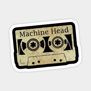 cassette tape vintage Machine Head, ElaCuteOfficeGirl Magnet