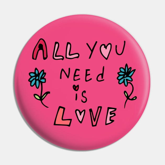 All you need is Love Pin by bruxamagica