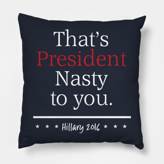 President Nasty Pillow by Corncheese