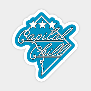 CAPITAL CHILL INVERSE B&W LOGO Magnet