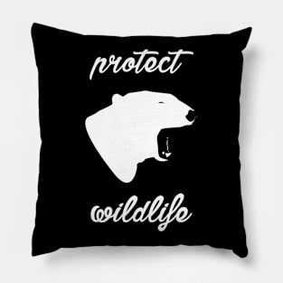 protect wildlife - polar bear Pillow