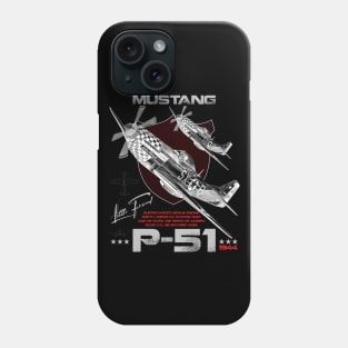 P51 Mustang WW2 Fighter Aircraft Phone Case