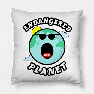 🌍 Endangered Planet Earth, Extinction Prevention Pillow