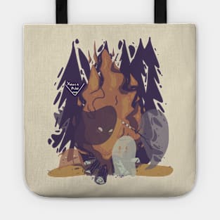 Spooky campfire Tote