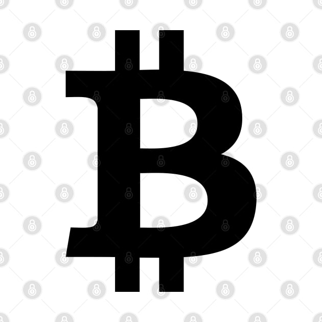 Bitcoin Logo Black - Crypto by My Crypto Design