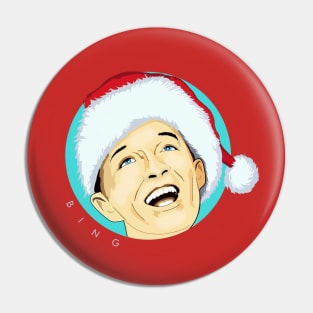 White Christmas Bing Crosby Pin