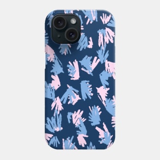 Navy Terrazzo Doodle Phone Case