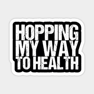 Hopping My Way To Health Magnet