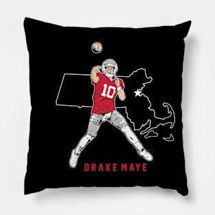 Drake Maye State Star Pillow