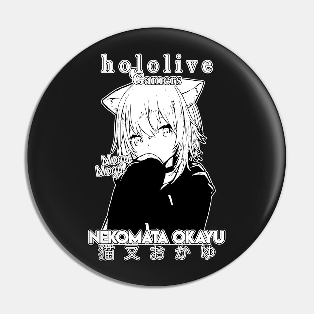 Nekomata Okayu Gamers Hololive Pin by TonaPlancarte