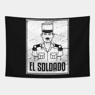 El Soldado | Loteria Mexican Tarot Card Tapestry