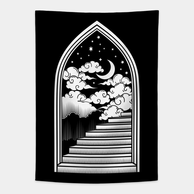 Doorway to the Moon Tapestry by RavenWake